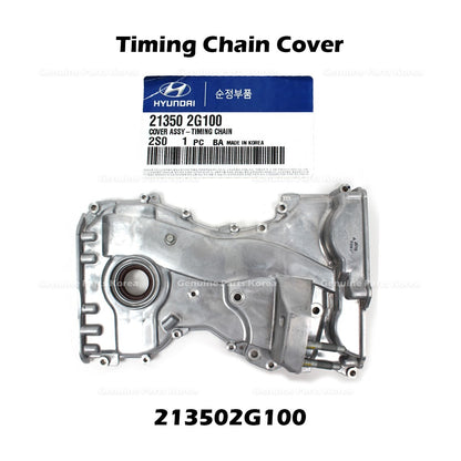 Genuine Timing Chain Cover 213502G100 for Hyundai Sonata Tucson Kia Sportage