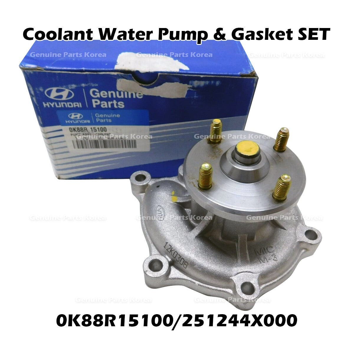 Genuine Coolant Water Pump & Gasket SET 0K88R15100 for Hyundai Terracan