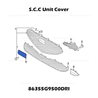 Genuine S.C.C Unit Cover 86355G9500DRI for Hyundai Genesis G70