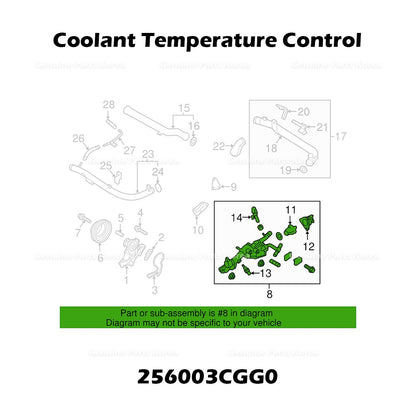 Genuine Coolant Temperature Control 256003CGG0 for Hyundai Genesis G80