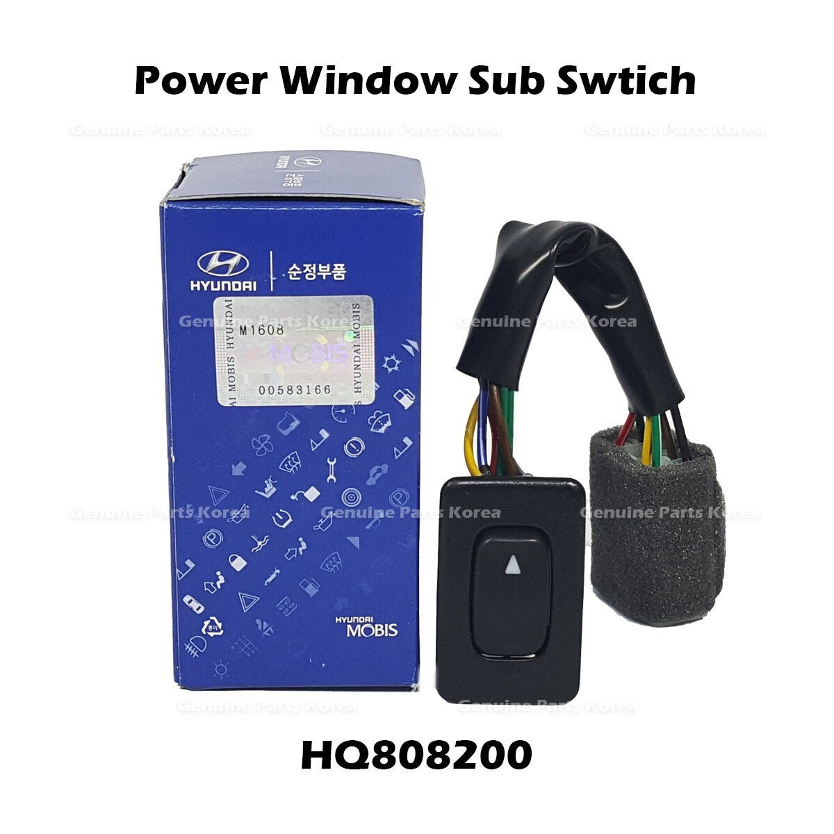 Genuine Power Window Sub Swtich HQ808200 for Hyundai Galloper