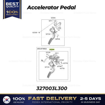 Genuine Accelerator Pedal 327003L300 for Hyundai Azera Sonata