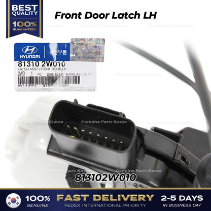 Genuine Front Door Latch LH 813102W010 for Hyundai Santa Fe