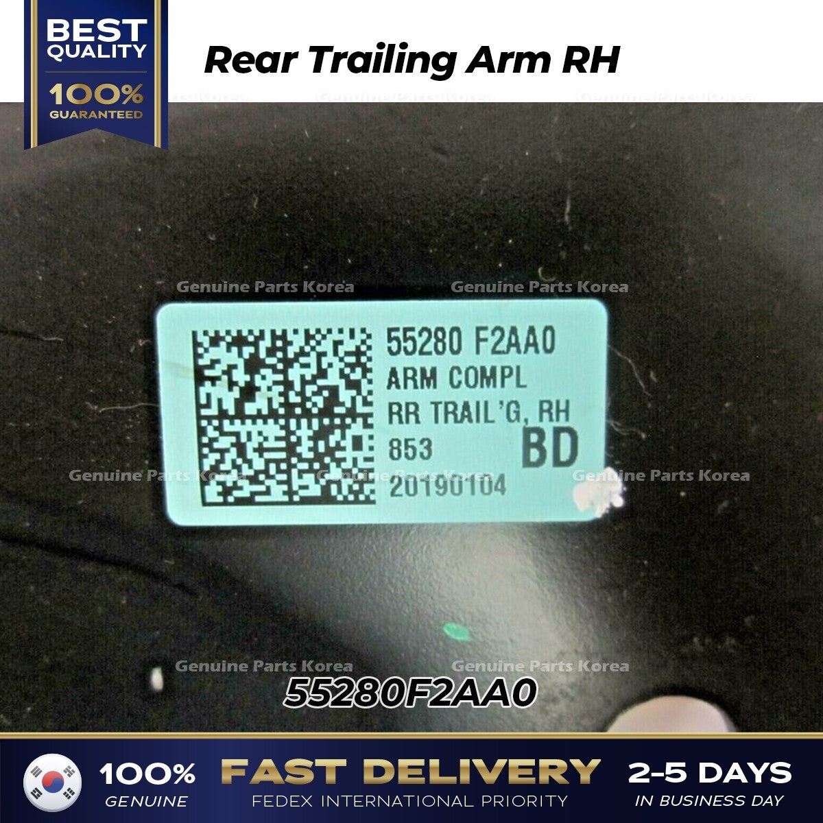 Genuine Rear Trailing Arm RH 55280F2AA0 for Hyundai Elantra Kia Forte