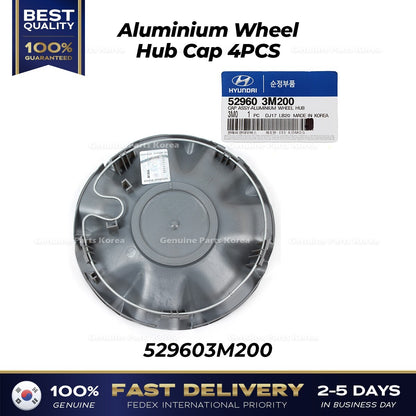 Genuine Aluminium Wheel Hub Cap 4PCS 529603M200 for Hyundai Genesis