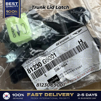 Genuine Trunk Lid Latch 81230G9001 for Hyundai Genesis G70 Sonata
