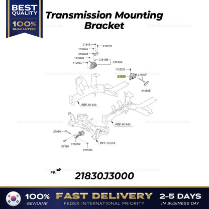 Genuine Transmission Mounting Bracket 21830J3000 for Hyundai Elantra Veloster