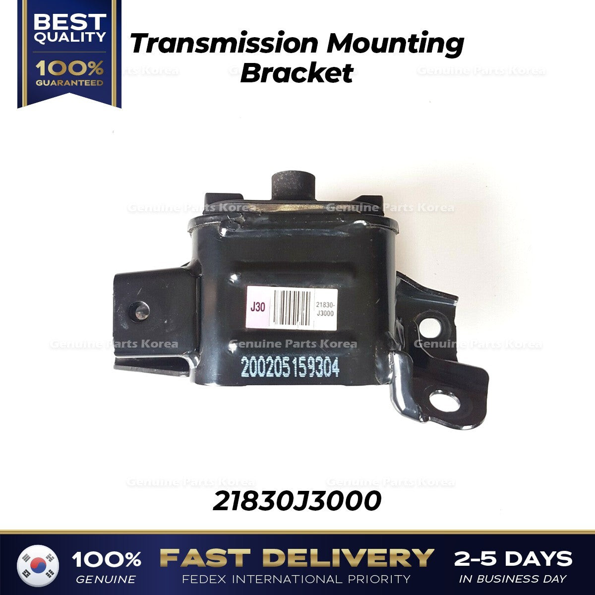 Genuine Transmission Mounting Bracket 21830J3000 for Hyundai Elantra Veloster