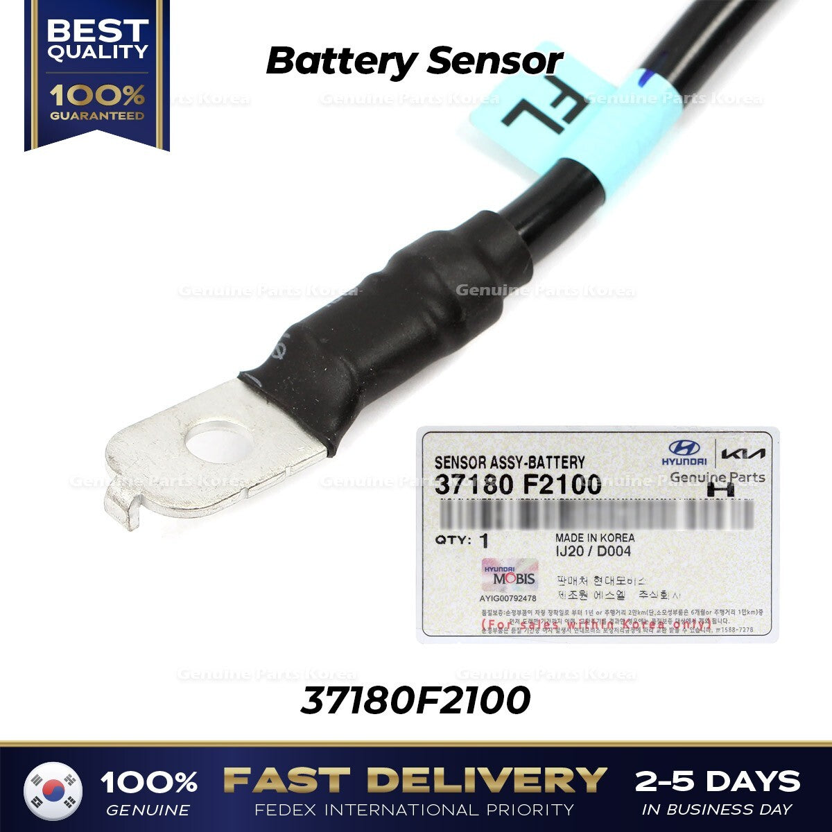 Genuine Battery Sensor 37180F2100 for Hyundai Elantra