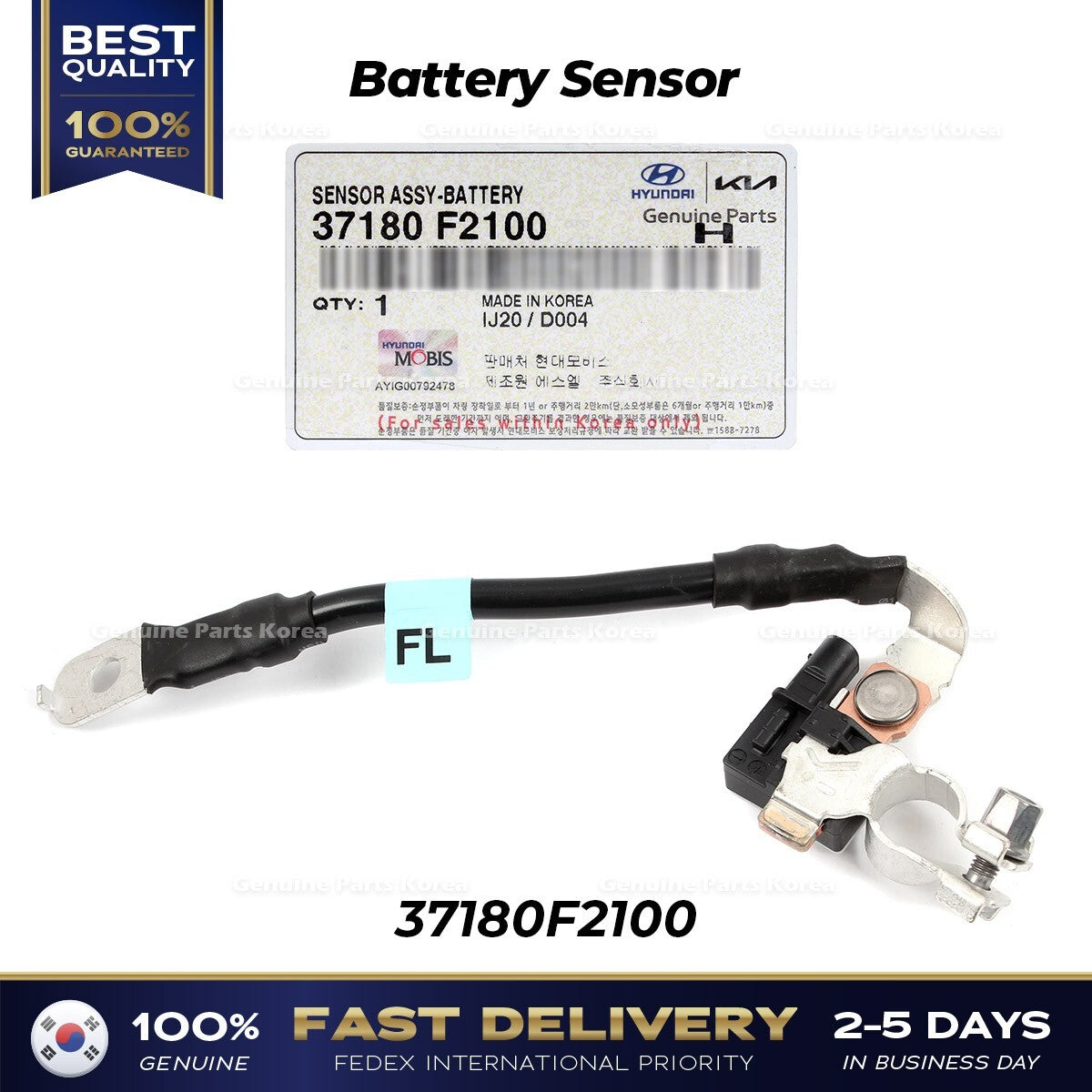 Genuine Battery Sensor 37180F2100 for Hyundai Elantra