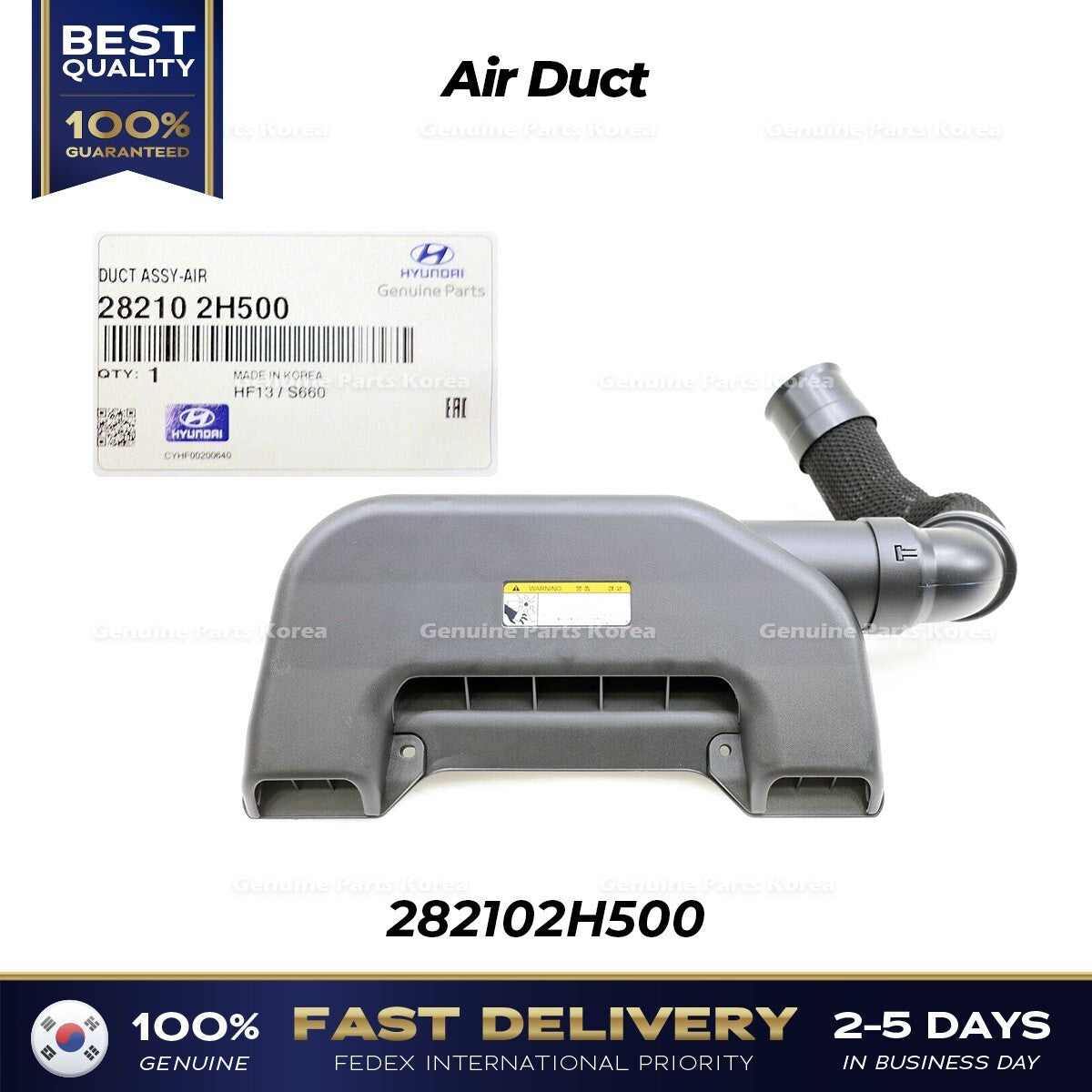 Genuine Air Duct 282102H500 for Hyundai Elantra