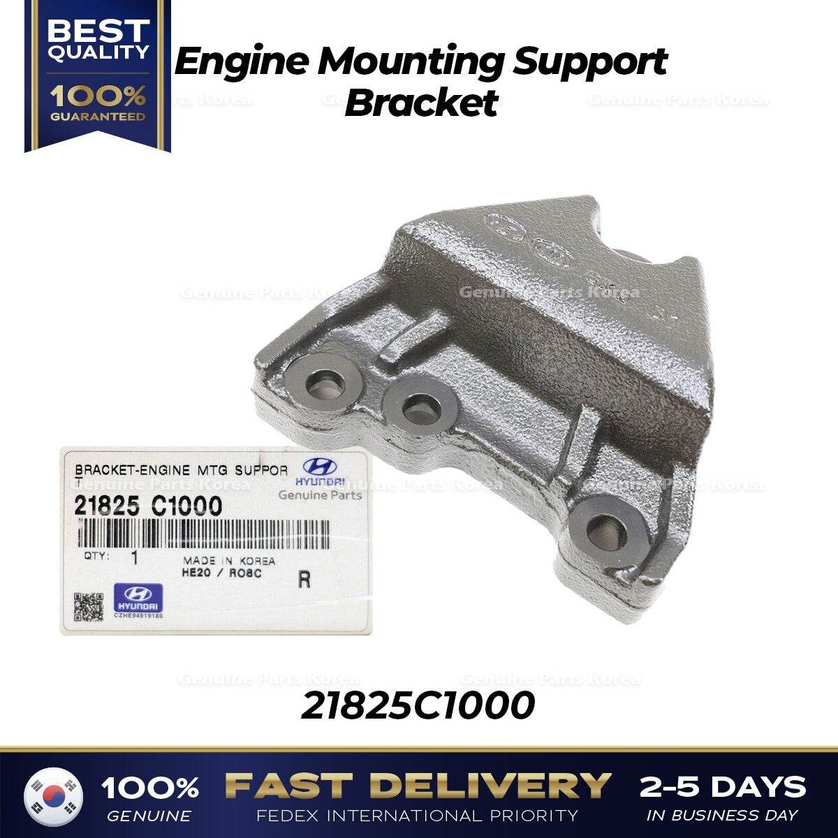 Genuine Engine Mounting Support Bracket 21825C1000 for Hyundai Kia