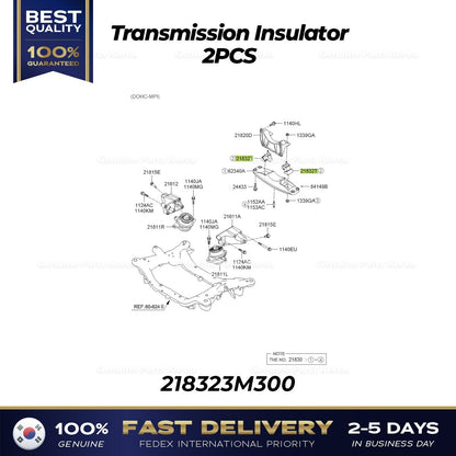 Genuine Transmission Insulator 2PCS 218323M300 for Hyundai Genesis