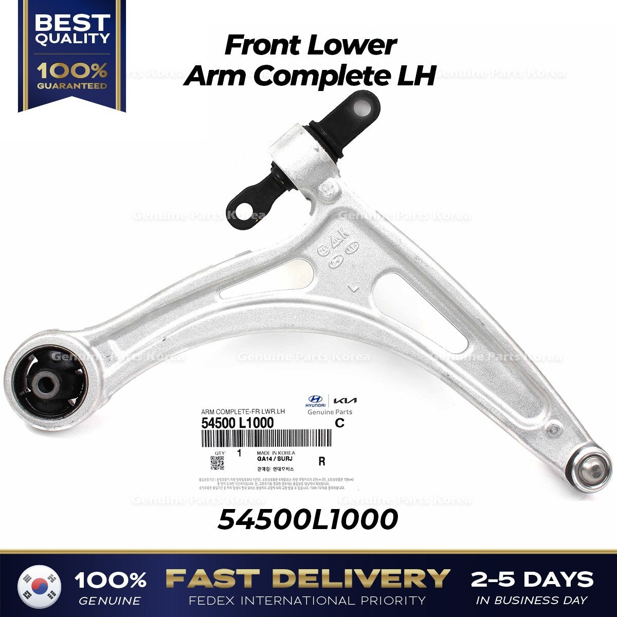 Genuine Front Lower Arm Complete LH 54500L1000 for Hyundai Sonata Kia K5