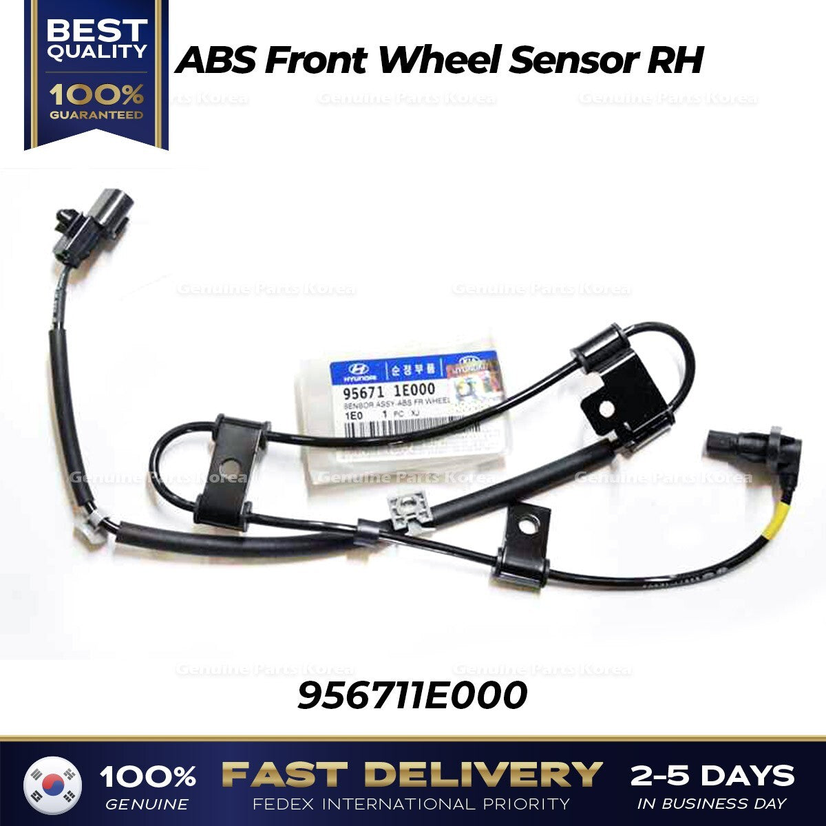 Genuine ABS Front Wheel Sensor RH 956711E000 for Hyundai Accent