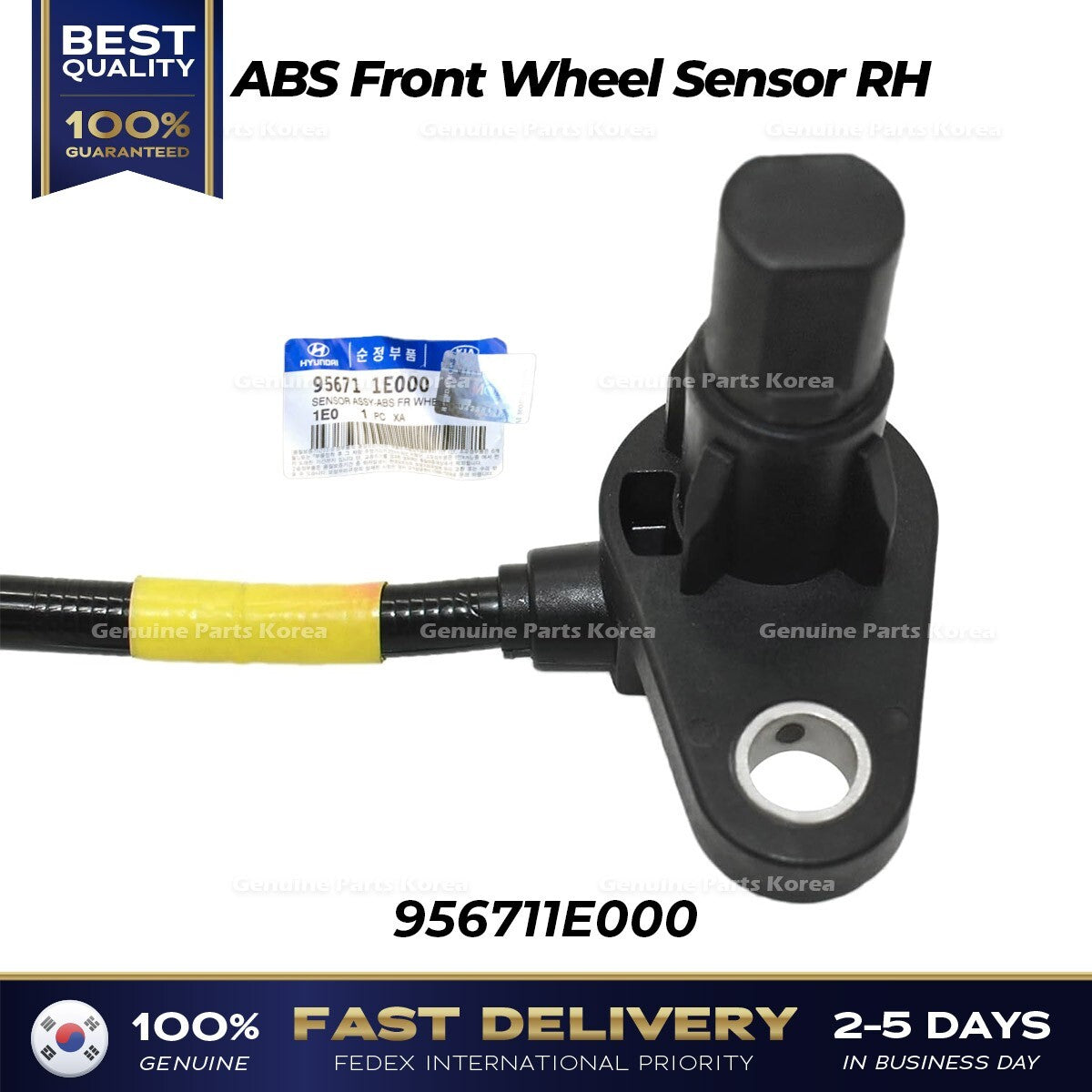 Genuine ABS Front Wheel Sensor RH 956711E000 for Hyundai Accent