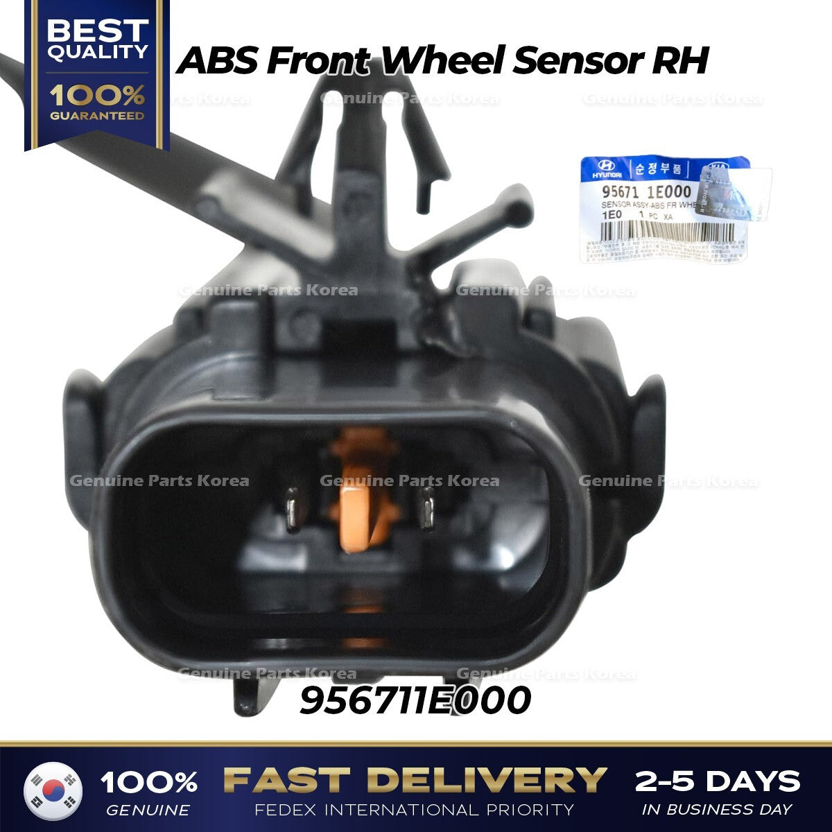 Genuine ABS Front Wheel Sensor RH 956711E000 for Hyundai Accent