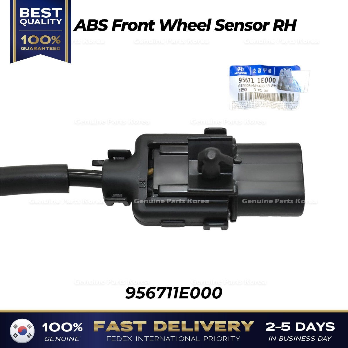 Genuine ABS Front Wheel Sensor RH 956711E000 for Hyundai Accent