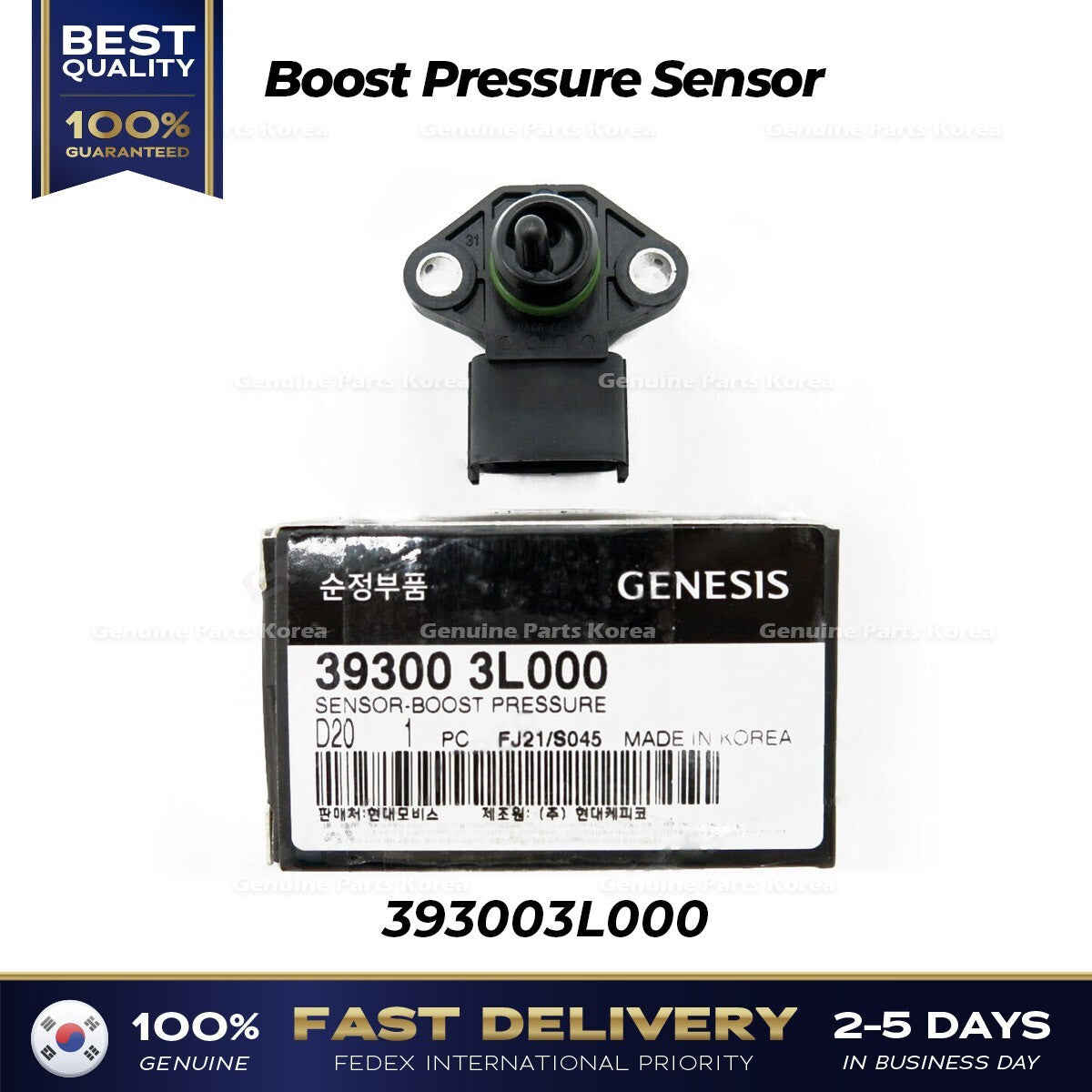 Genuine Boost Pressure Sensor 393003L000 for Hyundai Genesis G70 Kia K900