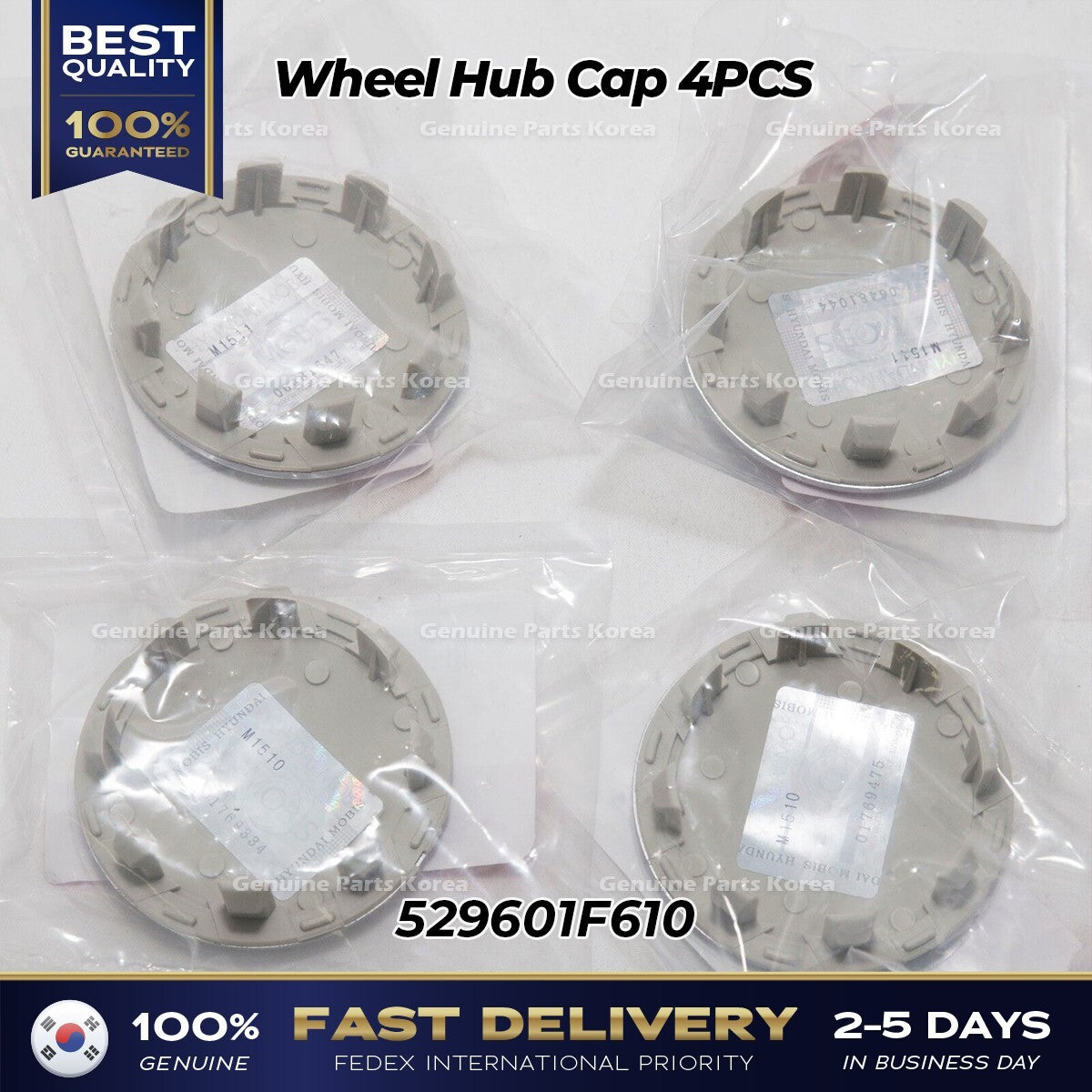 Genuine Wheel Hub Cap 4PCS 529601F610 for Kia Amanti Borrego Forte
