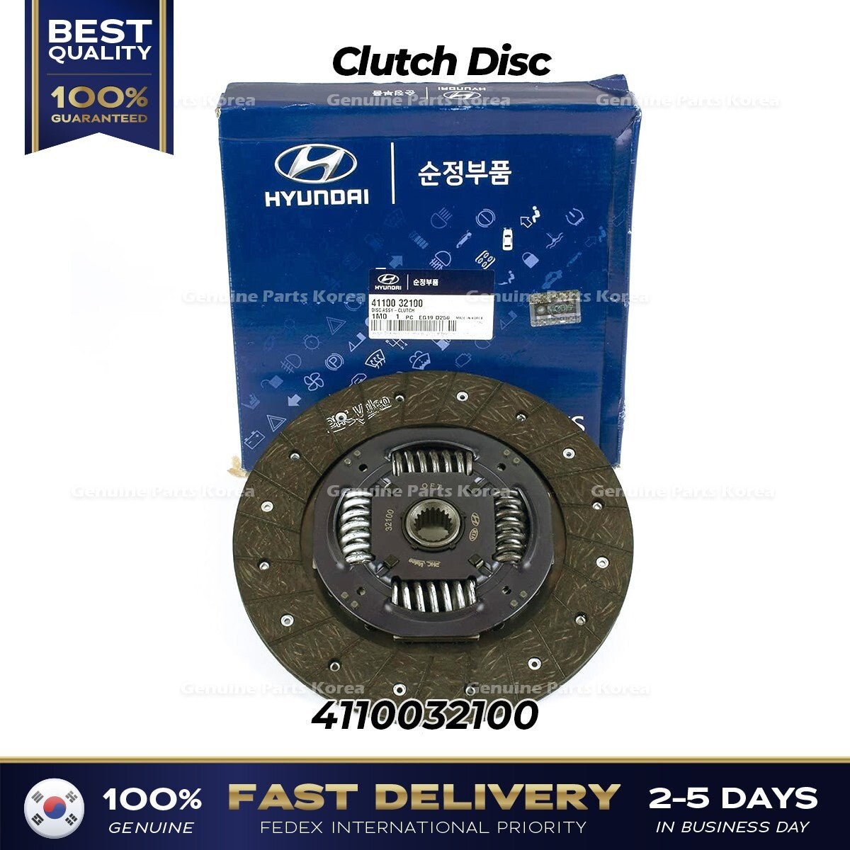 Genuine Clutch Disc 4110032100 for Hyundai Elantra Kia Forte