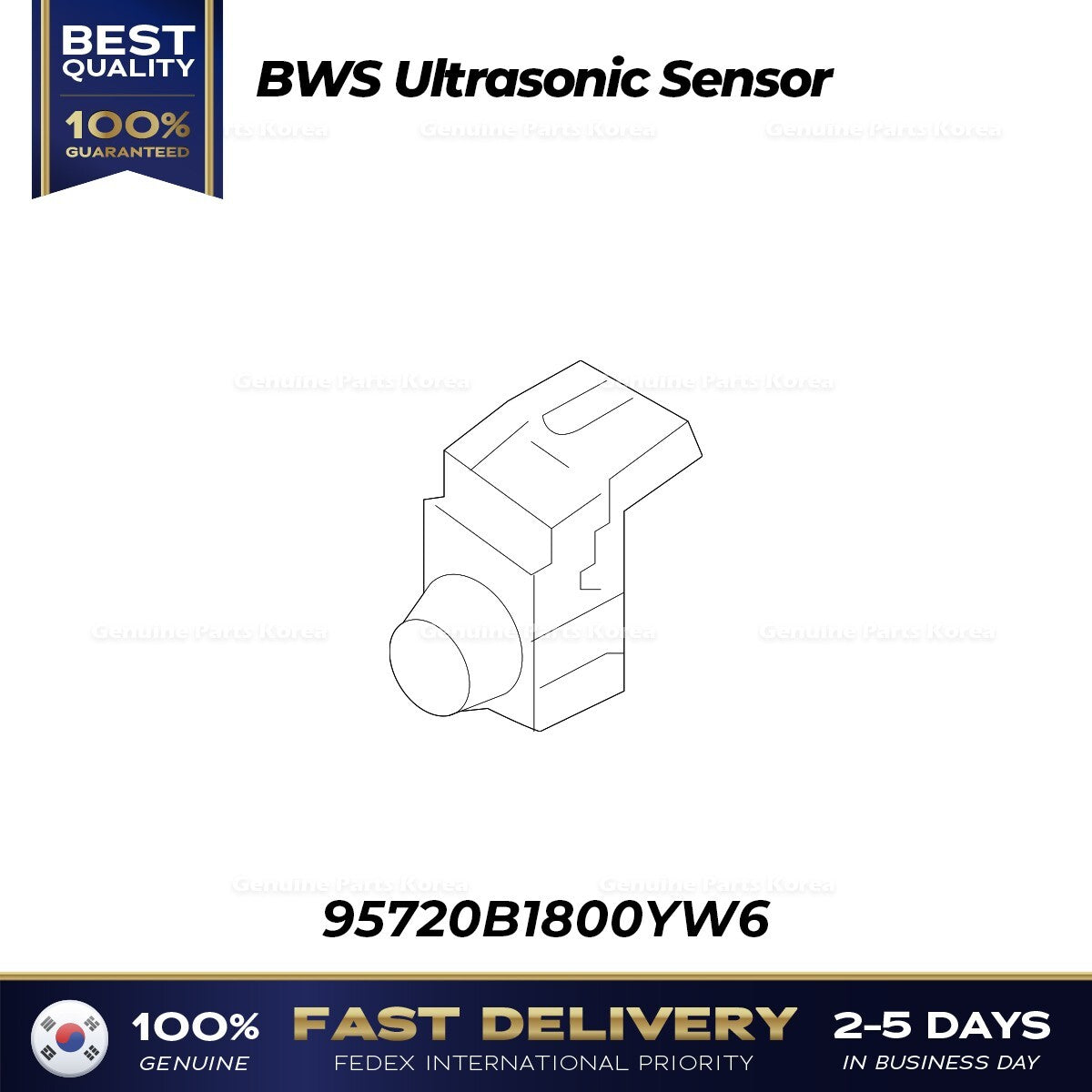 Genuine BWS Ultrasonic Sensor 95720B1800YW6 for Hyundai Genesis G80