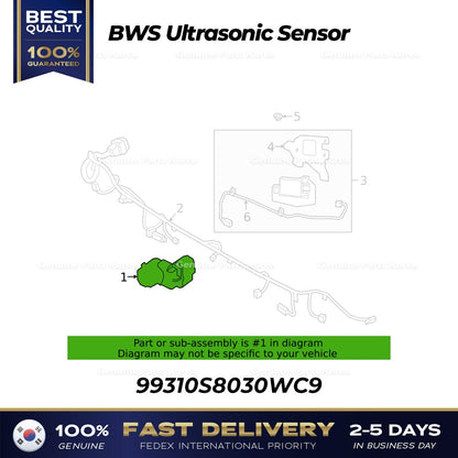 Genuine BWS Ultrasonic Sensor 99310S8030WC9 for Hyundai Palisade