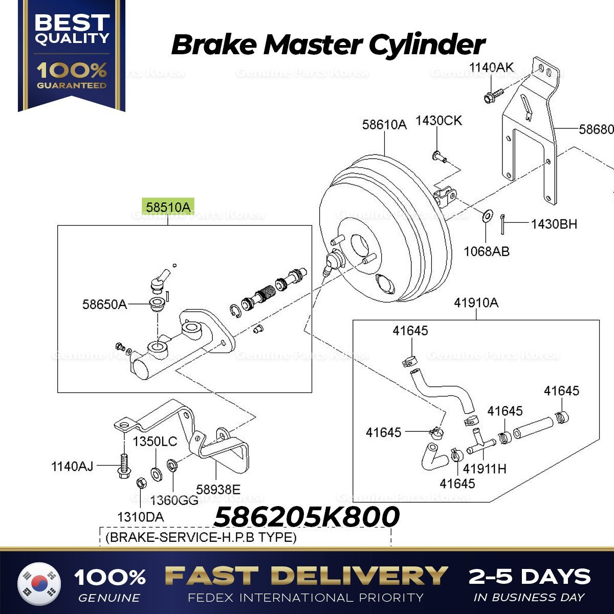 Genuine Brake Master Cylinder for Hyundai E-Mighty E-County