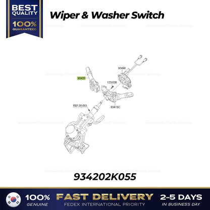 Genuine Wiper & Washer Switch 934202K055 for Kia Sportage