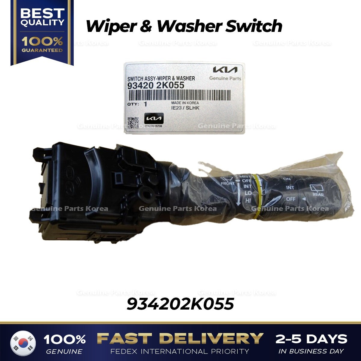 Genuine Wiper & Washer Switch 934202K055 for Kia Sportage