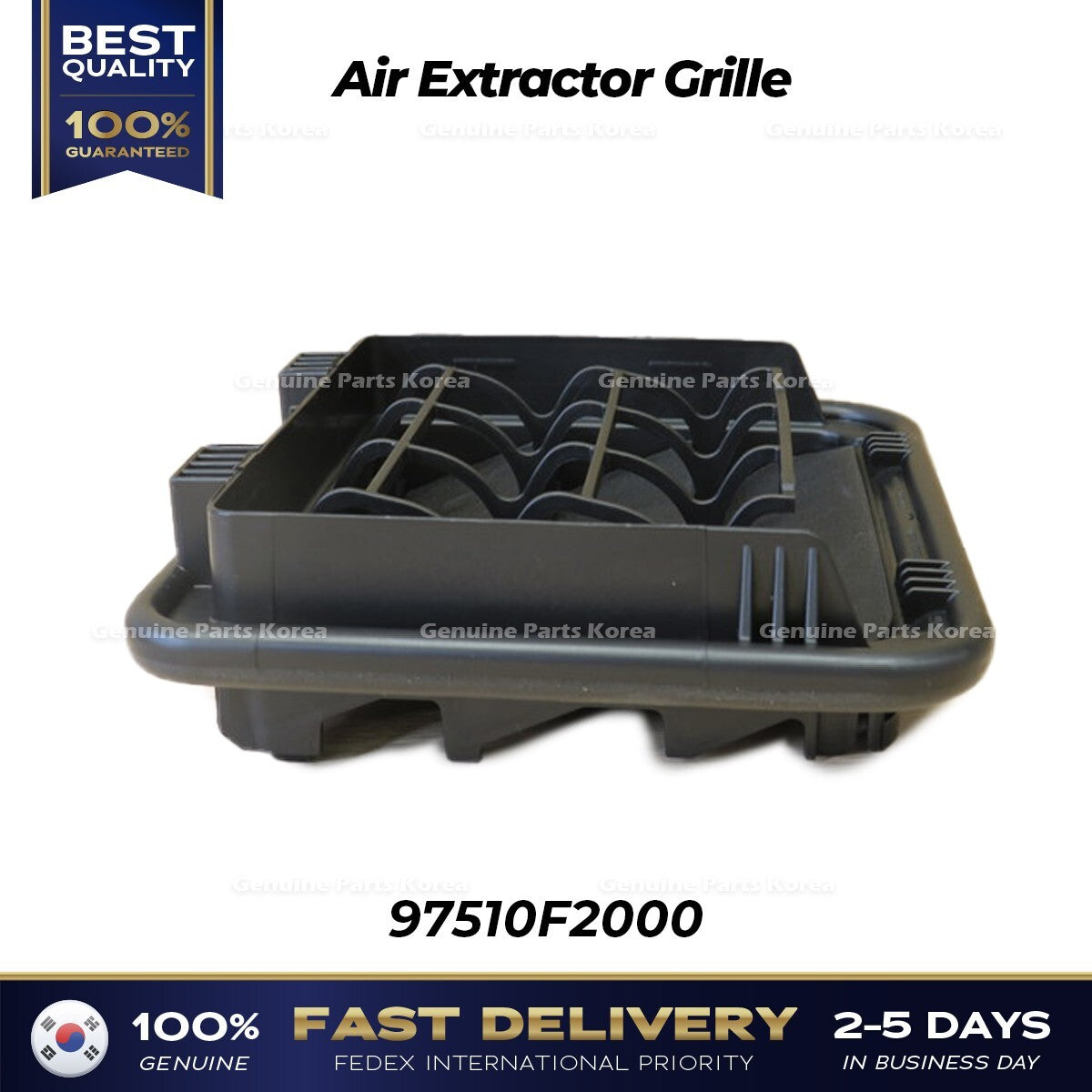 Genuine Air Extractor Grille 97510F2000 for Hyundai Nexo Kia Niro