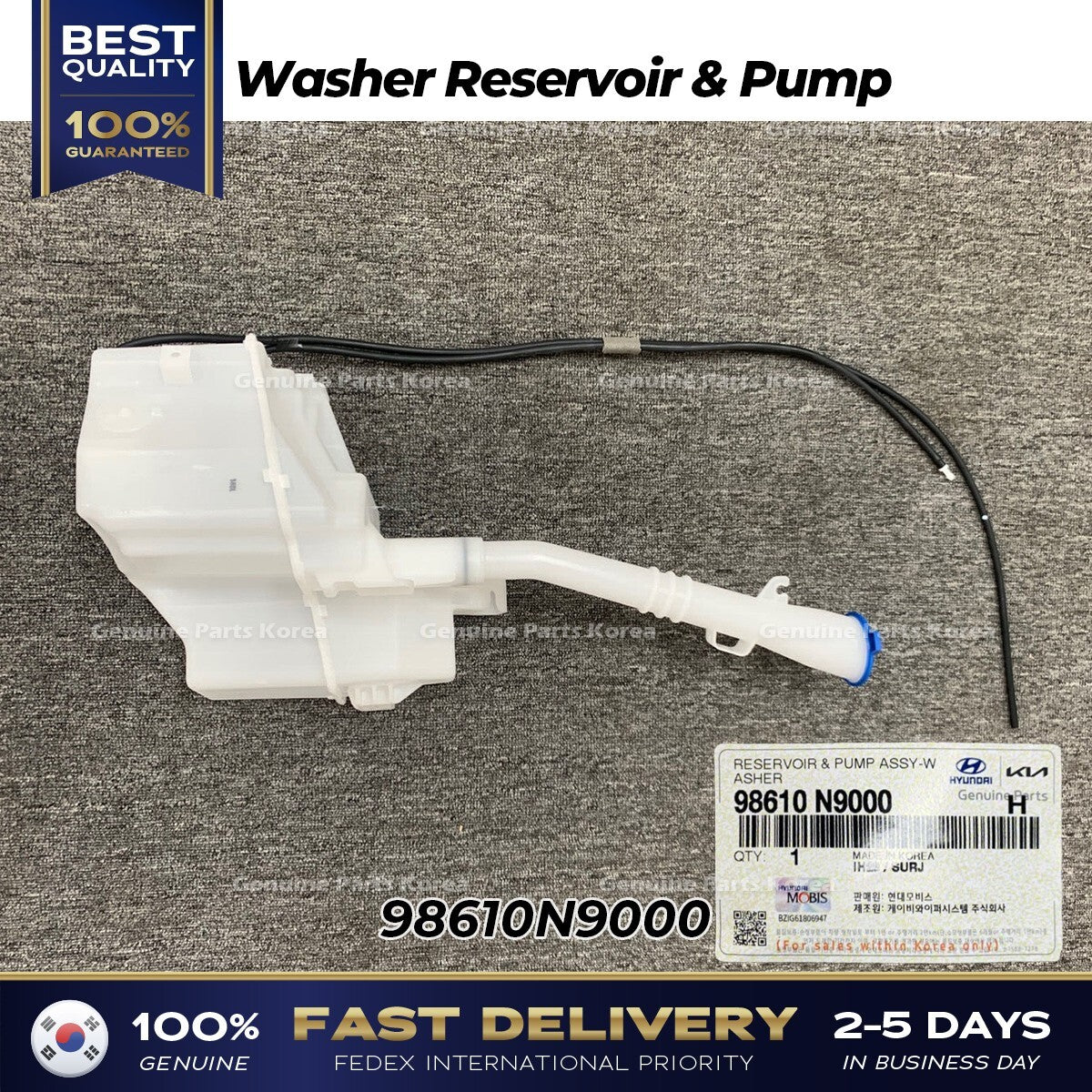 Genuine Washer Reservoir & Pump 98610N9000 for Hyundai Tucson