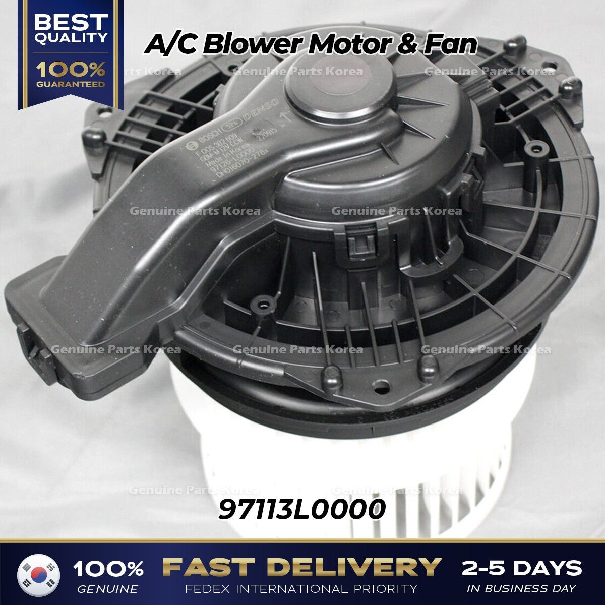 Genuine A/C Blower Motor & Fan 97113L0000 for Hyundai Sonata