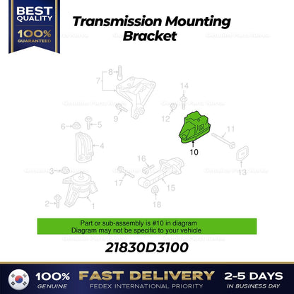 Genuine Transmission Mounting Bracket 21830D3100 for Hyundai Tucson