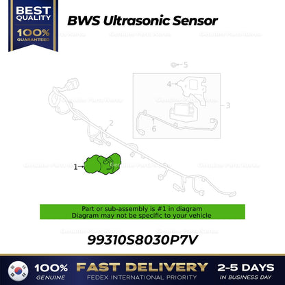 Genuine BWS Ultrasonic Sensor 99310S8030P7V for Hyundai Palisade
