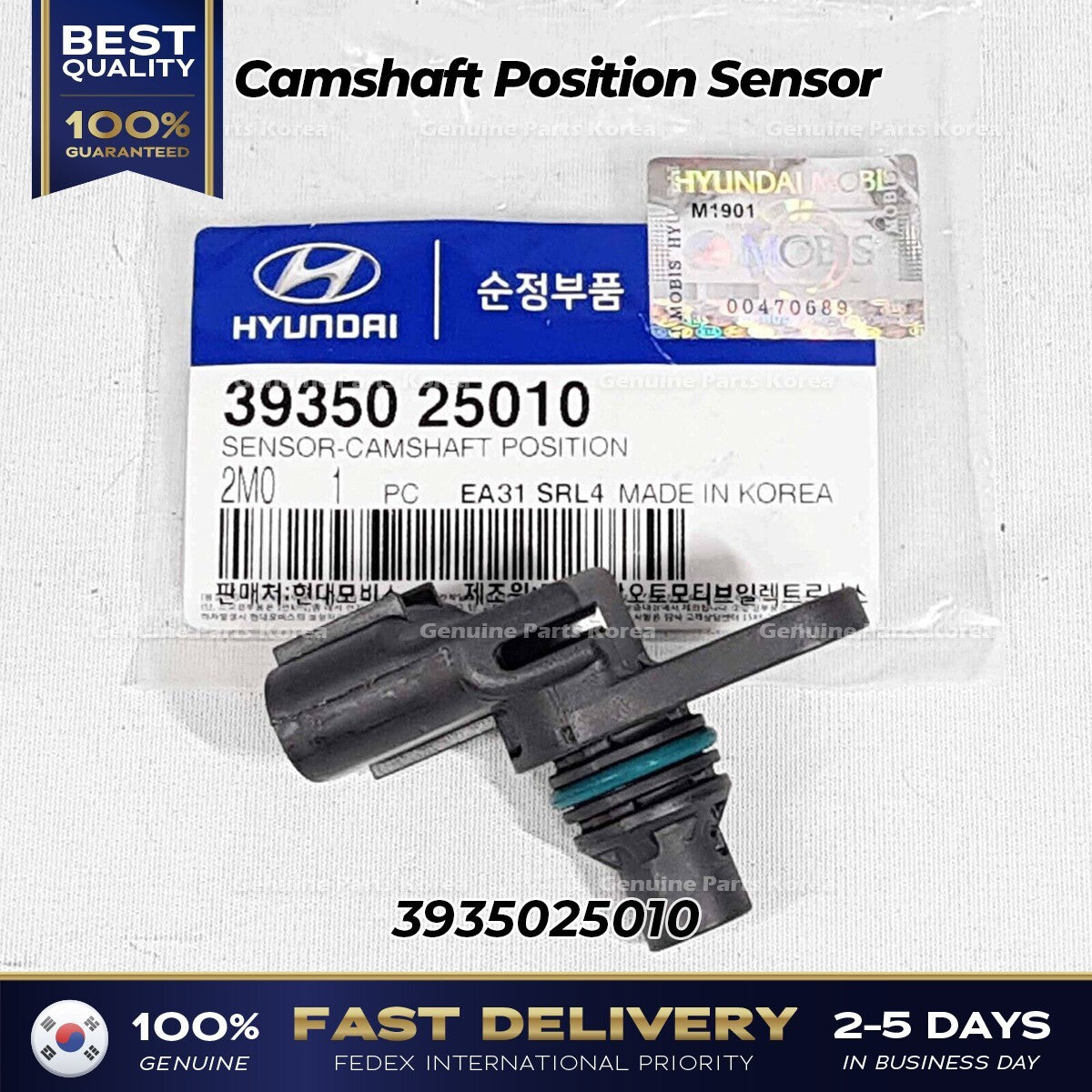 Genuine Camshaft Position Sensor 3935025010 for Hyundai Kia