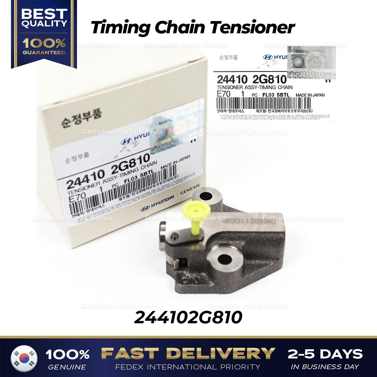 Genuine Timing Chain Tensioner 244102G810 for Hyundai Elantra N Kia Optima