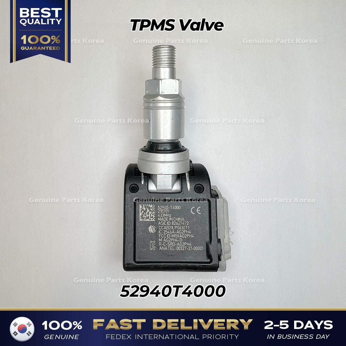 Genuine TPMS Valve 52940T4000 for Hyundai Genesis G90 GV60 Kia EV6