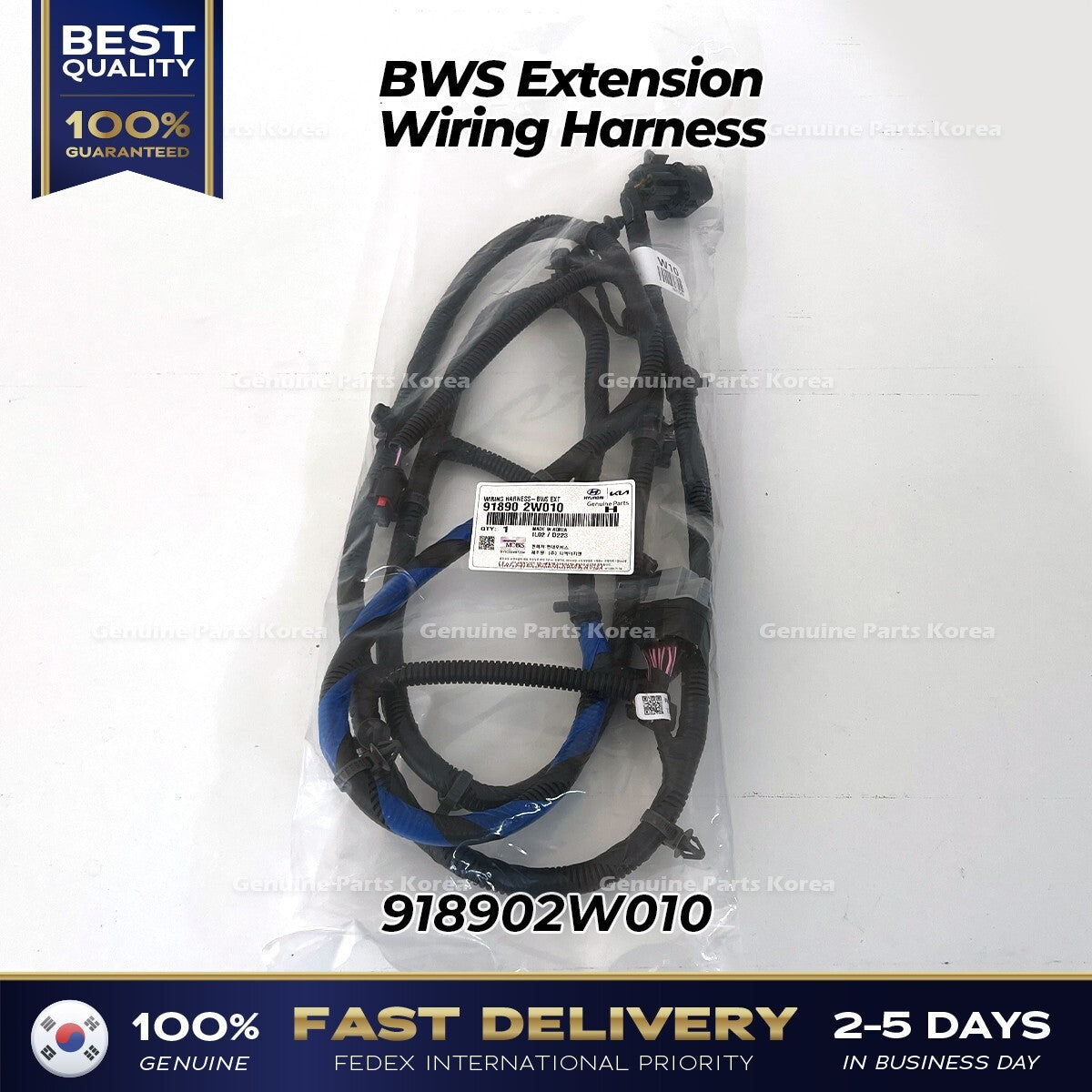 Genuine BWS Extension Wiring Harness 918902W010 for Hyundai Santa Fe