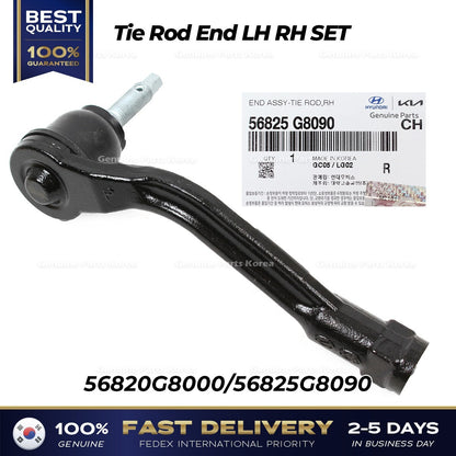 Genuine Tie Rod End LH RH SET 56820G8000 56825G8090 for Hyundai Kia