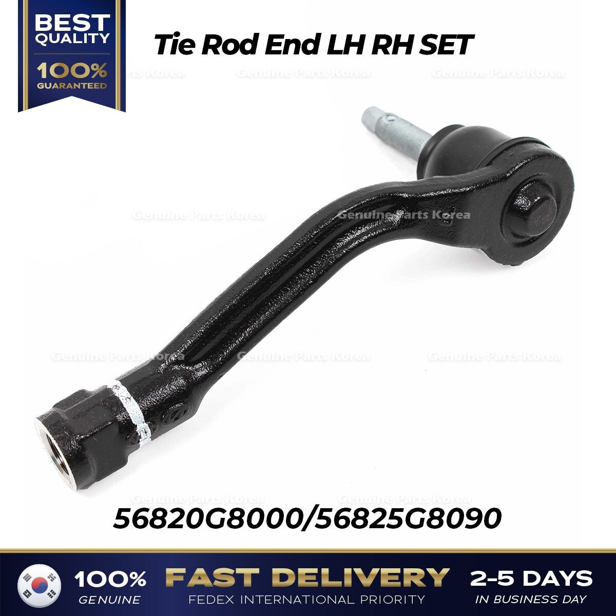Genuine Tie Rod End LH RH SET 56820G8000 56825G8090 for Hyundai Kia