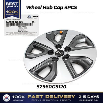 Genuine Wheel Hub Cap 4PCS 52960G5120 for Kia Niro