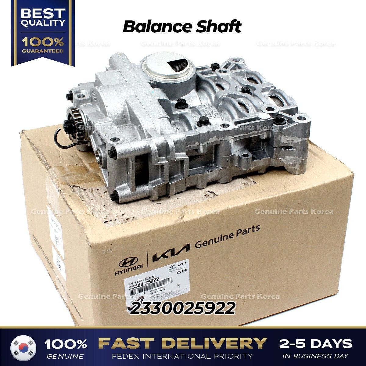 Genuine Balance Shaft 2330025922 for Hyundai Sonata Kia Forte