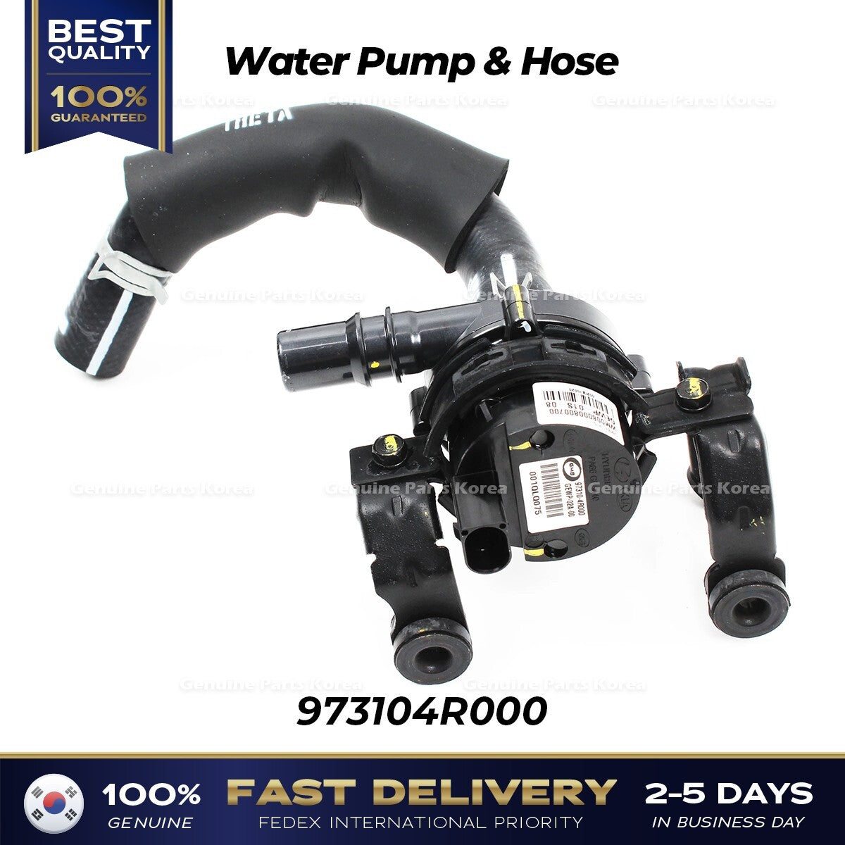Genuine Water Pump & Hose 973104R000 for Hyundai Sonata Hybrid Kia Optima