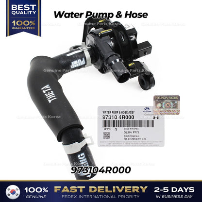 Genuine Water Pump & Hose 973104R000 for Hyundai Sonata Hybrid Kia Optima