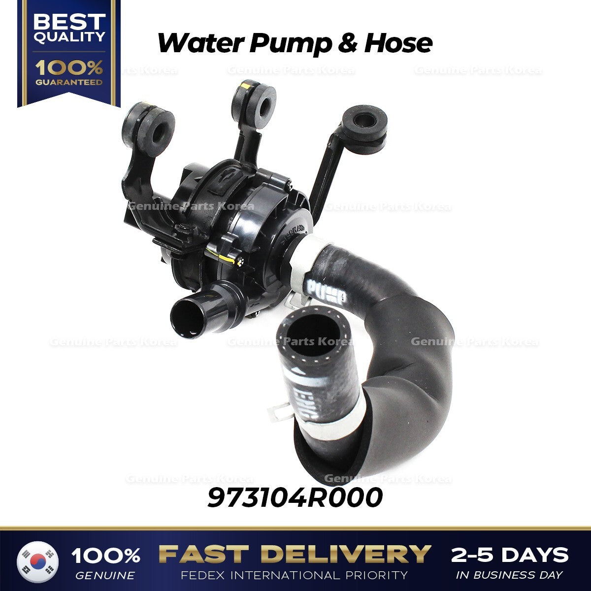 Genuine Water Pump & Hose 973104R000 for Hyundai Sonata Hybrid Kia Optima