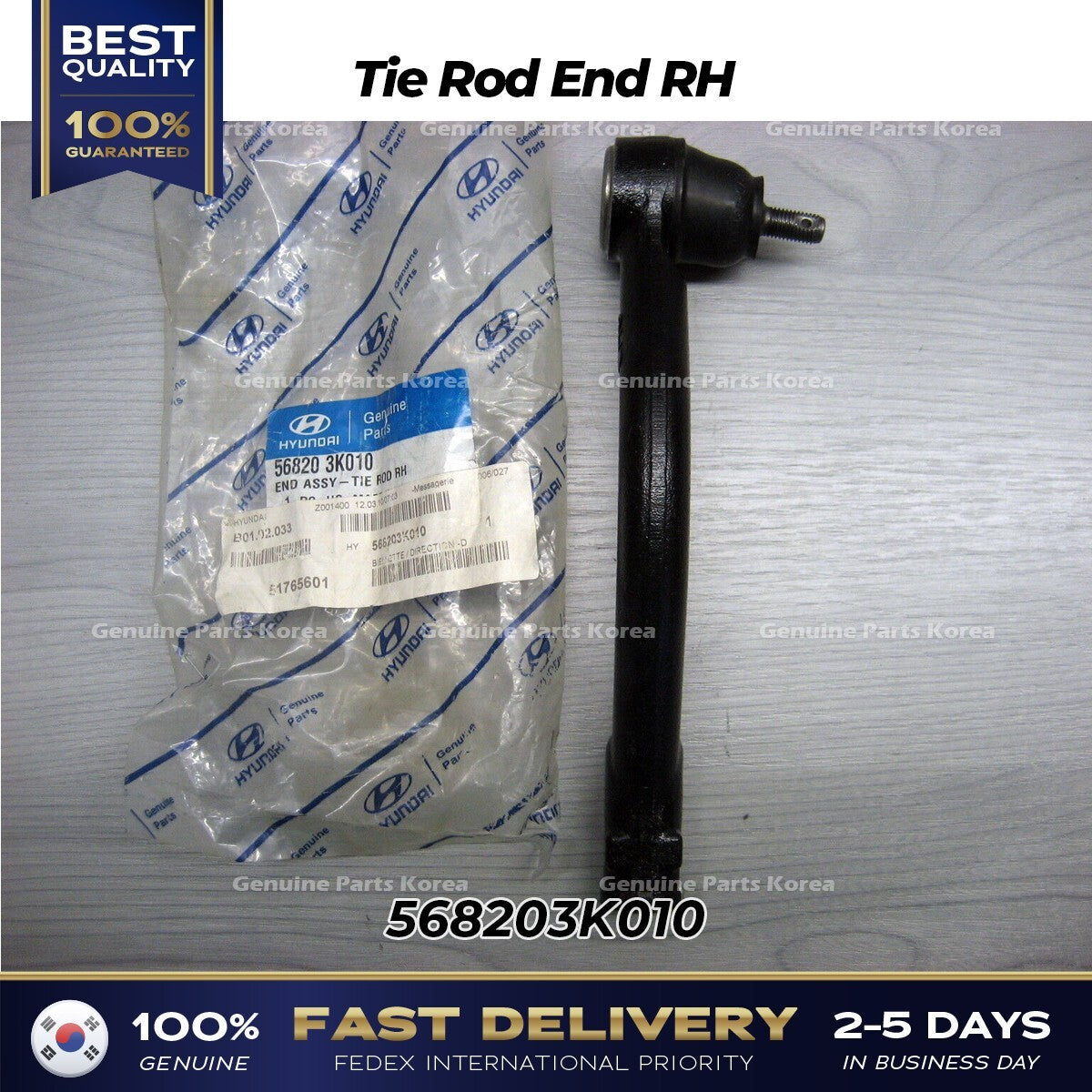 Genuine Tie Rod End RH 568203K010 for Hyundai Azera Sonata