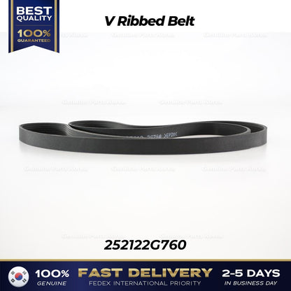 Genuine V Ribbed Belt 252122G760 for Hyundai Santa Fe Sport Kia Optima