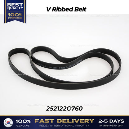 Genuine V Ribbed Belt 252122G760 for Hyundai Santa Fe Sport Kia Optima