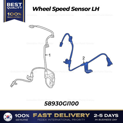 Genuine Wheel Speed Sensor LH 58930GI100 for Hyundai Ioniq 5
